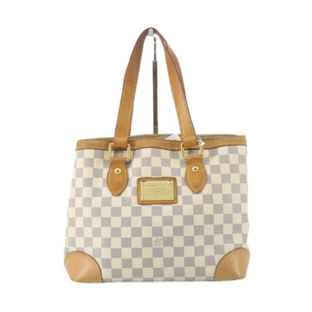 Louis Vuitton Damier Azur Hampstead PM Handbag Leather